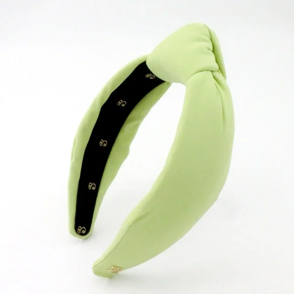 316. The Brooke Shade Peridot Green Neoprene Headband - Picture 6 of 8